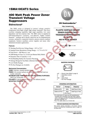 1SMA30CAT3 datasheet  